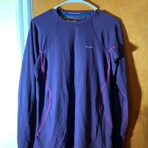 Thermal purple Columbia long sleeve shirt
